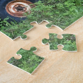 錆びたアンティークピックアップトラックで森 ジグソーパズル (側面)