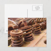 錆びたエンジンブロック ポストカード (正面/裏面)