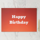 錆びたオレンジ紙ランチョンマット25ピースセット ペーパーパッド (インサイチュ)