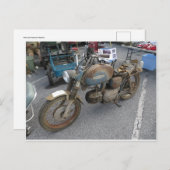 錆びたオートバイ ポストカード (正面/裏面)