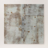 錆びたカラフル金属の壁、ストリーク。 ジグソーパズル (横)