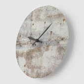 錆びたカラフル金属の壁、ストリーク。 ラージ壁時計 (傾斜)