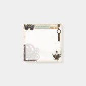 錆びたギアスチームパンク機械式3"x3" ポストイット (正面)