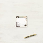 錆びたギアスチームパンク機械式3"x3" ポストイット (デスク上)