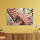 錆びたギア キャンバスプリント (インサイチュ (リビング))