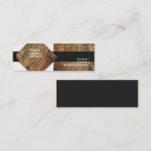 錆びたシート名刺 スキニー名刺 (正面/裏面)