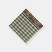 錆びたスターズグリーン スタンダードカクテルナプキン (角)