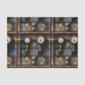 錆びたスチームパンク配管パターンBM8デコページ 薄葉紙 (正面)