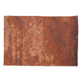 錆びたスチールテクスチャ、抽象芸術背景。 枕カバー (裏面)