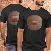 錆びたストームカバー両面写真 Tシャツ