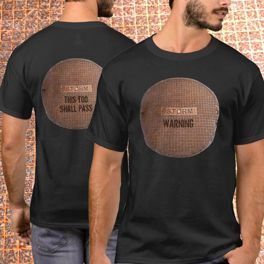 錆びたストームカバー両面写真 Tシャツ