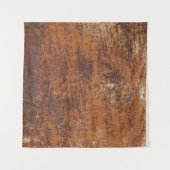 錆びたテクスチャメタル表面 タペストリー (正面(横))