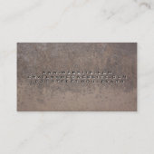 錆びたテクスチャメタル | QRコード 名刺 (裏面)