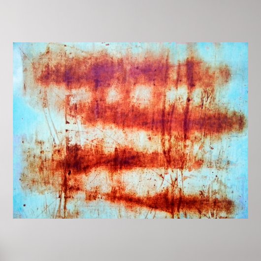 錆びたテクスチャ ポスター (正面)