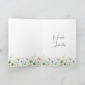 錆びたドアハンドルのワイルドフラワーギフト カード (内部)