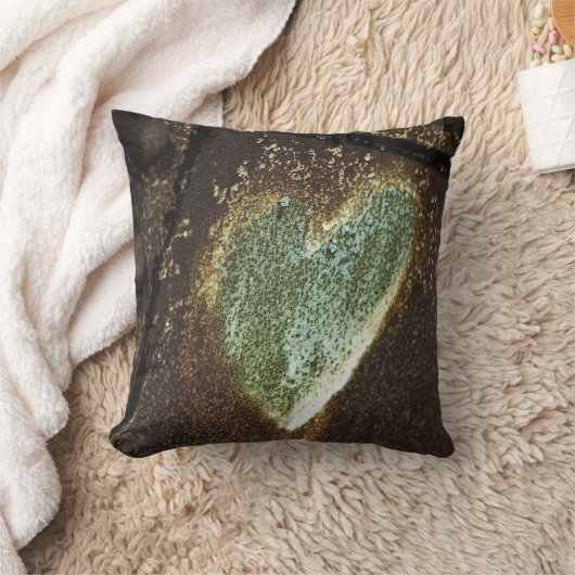 錆びたハート クッション (ブランケット)