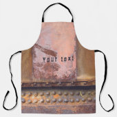 錆びたピンクの茶色の金属 エプロン (正面)