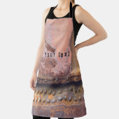 錆びたピンクの茶色の金属 エプロン (インサイチュ)