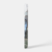 錆びたブルーバスと古い自転車の電話ケース iPhone 15ケース (左側面)