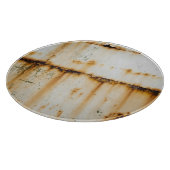 錆びたホワイトメタル：テクスチャサーフェス カッティングボード (角)