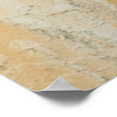 錆びたホワイトメタル:テクスチャサーフェス ポスター (角)