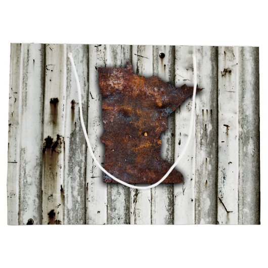 錆びたミネソタの形 ラージペーパーバッグ (裏面)