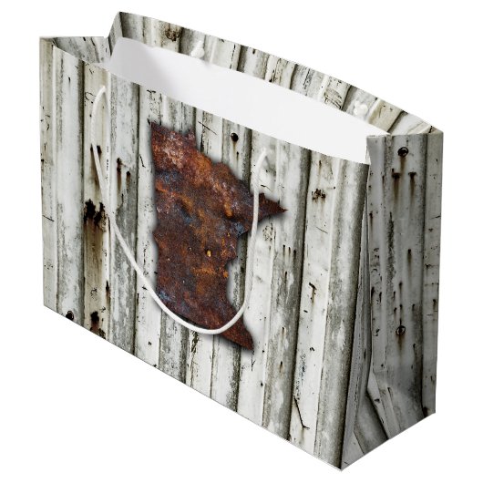 錆びたミネソタの形 ラージペーパーバッグ (裏面アングル)