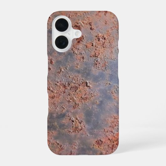 錆びたメタルスマホケース iPhone 16ケース (裏面)