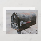 錆びたメールボックス ポストカード (正面/裏面)