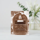 錆びたメールボックス ポストカード (スタンド正面)