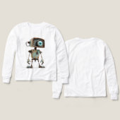 錆びたレトロロボット – Wide-Eyes Explorer (デザイン 正面&背面)