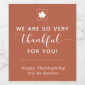 錆びたワインラベルをありがとう ワインラベル (シングルラベル)