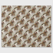 錆びたヴィンテージトラクター ラッピングペーパー (フラット)