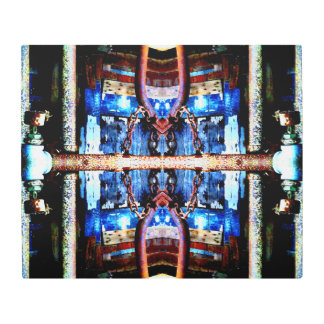 錆びたヴィンテージパイプ抽象芸術写真 メタルプリント