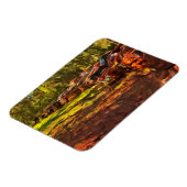 錆びたヴィンテージ車が並ぶ抽象芸術 マグネット (左側)