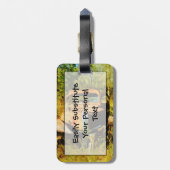 錆びたヴィンテージ集荷トラック抽象芸術 ラゲッジタグ (裏面縦)