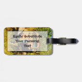 錆びたヴィンテージ集荷トラック抽象芸術 ラゲッジタグ (裏面横)