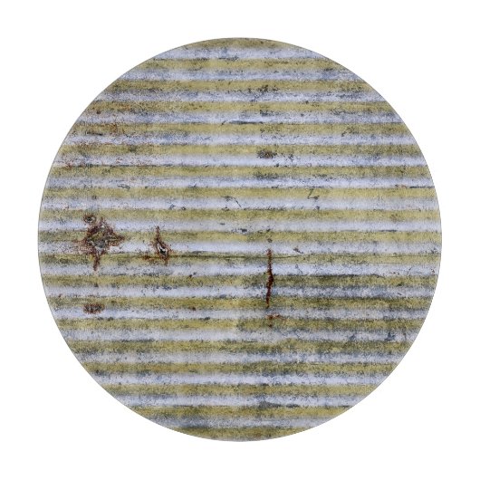 錆びた亜鉛のテクスチャ、ヴィンテージグランジの背景。 カッティングボード (正面)