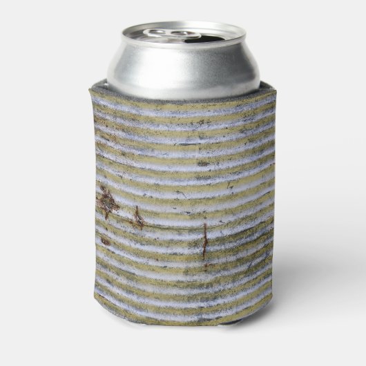 錆びた亜鉛のテクスチャ、ヴィンテージグランジの背景。 缶クーラー (缶裏面)