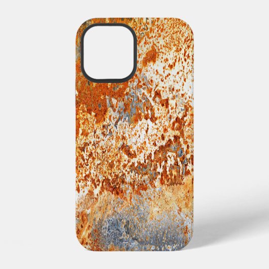 錆びた亜鉛:グランジテクスチャの背景。 iPhoneケース (裏面)