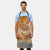 錆びた亜鉛：テクスチグランジャの背景。 エプロン (着用した状態)