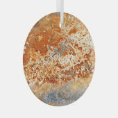 錆びた亜鉛:テクスチグランジャの背景。 ガラスオーナメント (正面右)