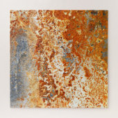 錆びた亜鉛：テクスチグランジャの背景。 ジグソーパズル (横)