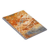 錆びた亜鉛：テクスチグランジャの背景。 ノートブック (右側)