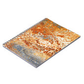 錆びた亜鉛：テクスチグランジャの背景。 ノートブック (左側)