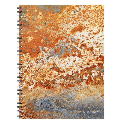 錆びた亜鉛：テクスチグランジャの背景。 ノートブック (正面)