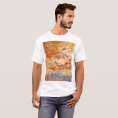 錆びた亜鉛:テクスチグランジャの背景。 Tシャツ (正面フル)