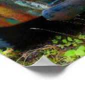 錆びた古いアンティークトラックポスター ポスター (角)