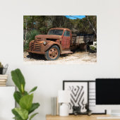 錆びた古いトラック ポスター (ホームオフィス)