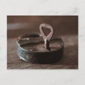 錆びた古いドアロック ポストカード (正面)